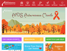 Tablet Screenshot of aidsdelaware.org